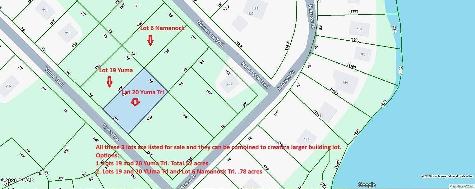 0.26 Acres of Residential Land for Sale in Pocono Lake, Pennsylvania