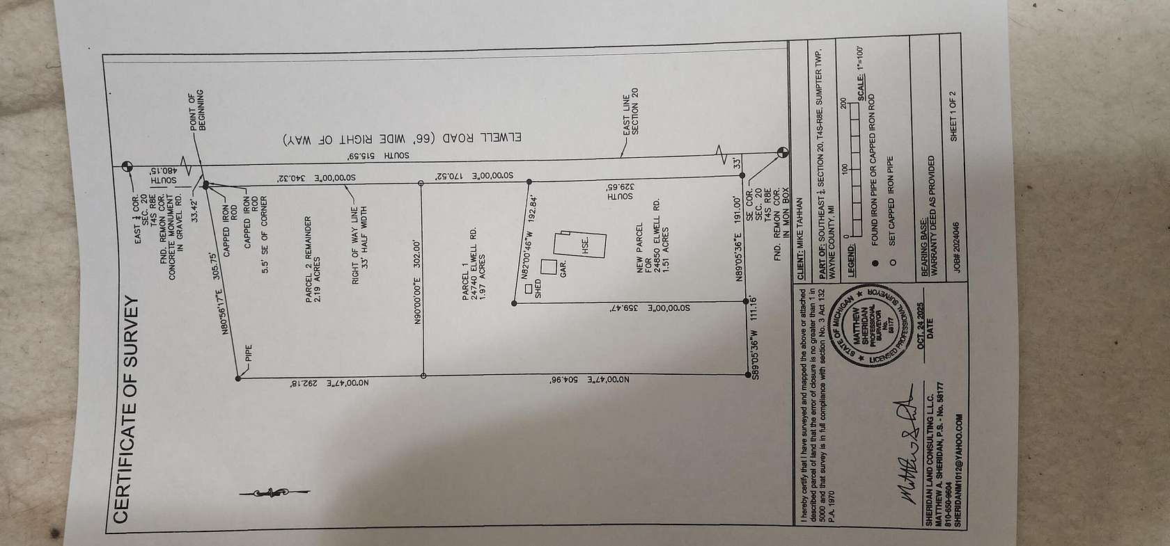 2.19 Acres of Land for Sale in Belleville, Michigan