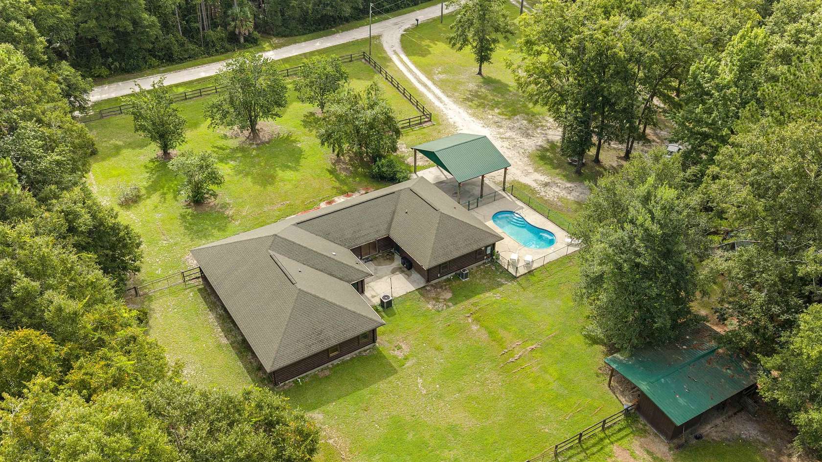 4.54 Acres of Land with Home for Sale in Crawfordville, Florida