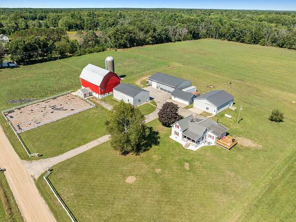 17.6 Acres of Land with Home for Sale in Howard City, Michigan