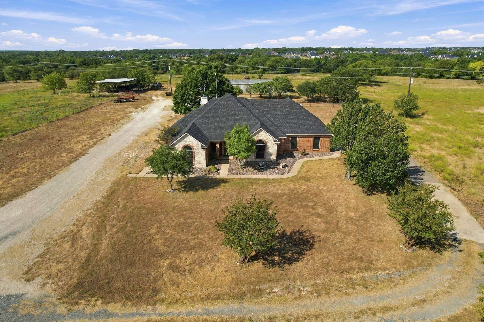 36 Acres of Agricultural Land with Home for Sale in Waxahachie, Texas