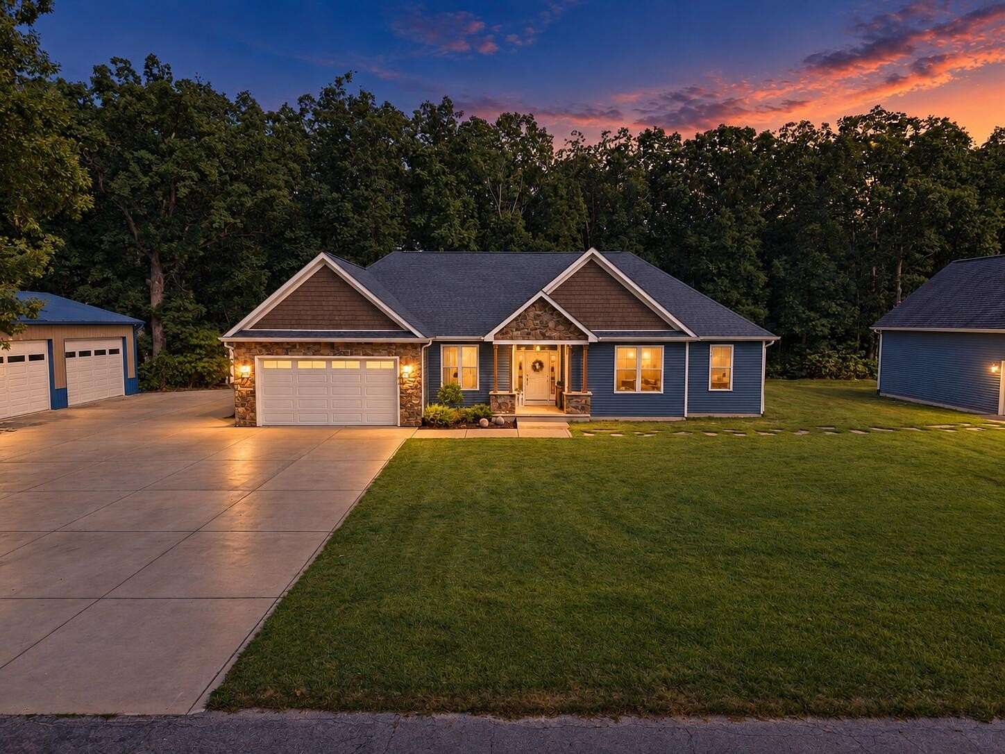 2 Acres of Land with Home for Sale in De Motte, Indiana