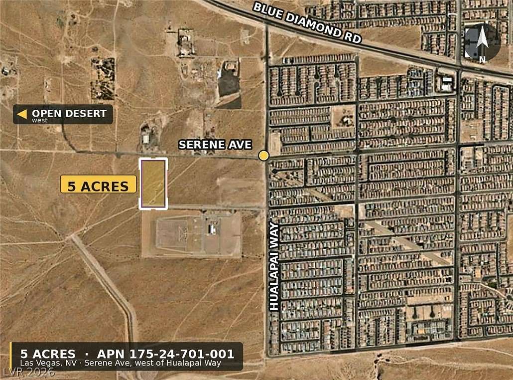 5 Acres of Residential Land for Sale in Las Vegas, Nevada