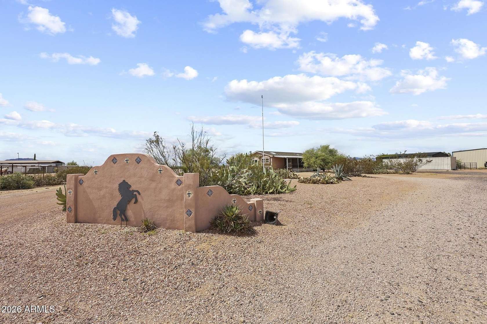 2.33 Acres of Land with Home for Sale in Aguila, Arizona