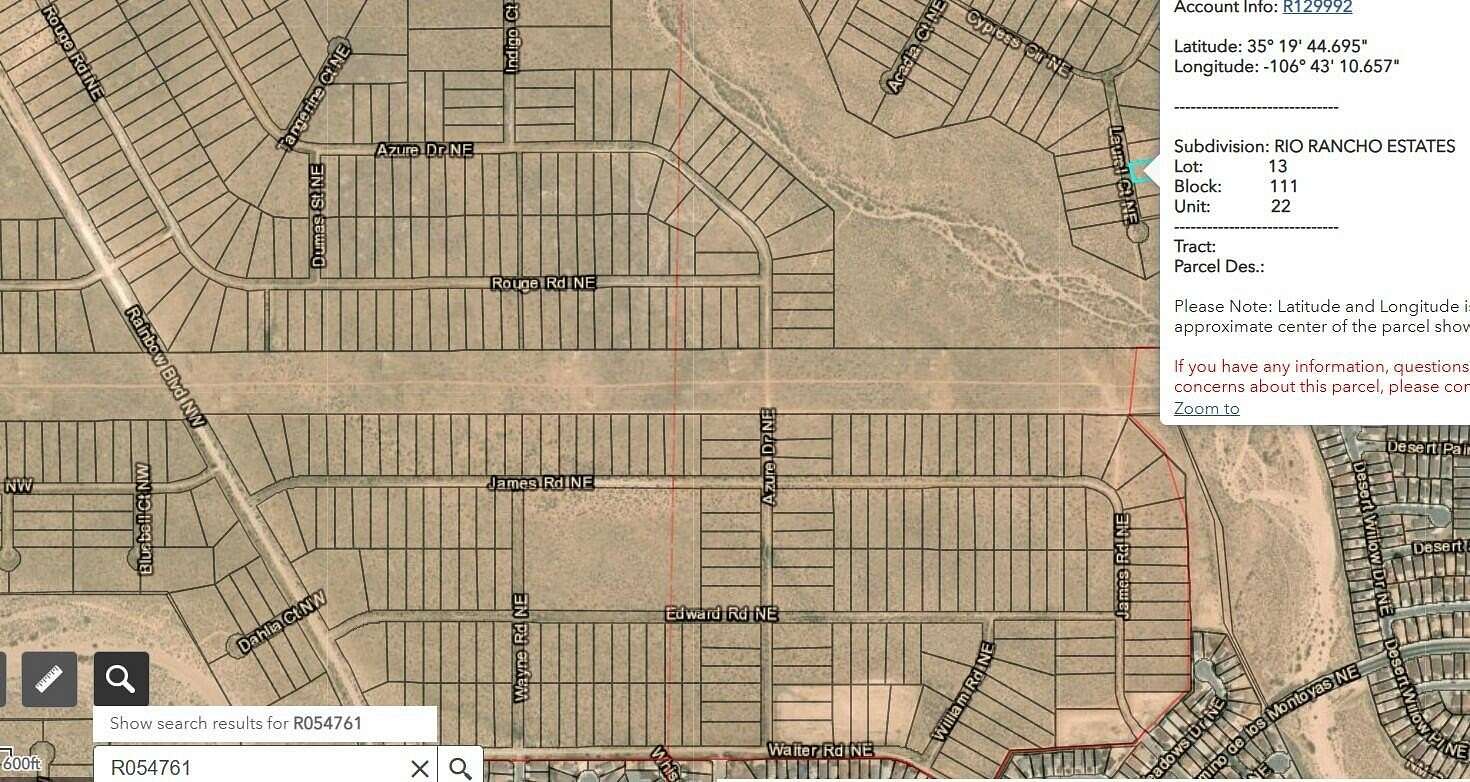 0.5 Acres of Land for Sale in Rio Rancho, New Mexico