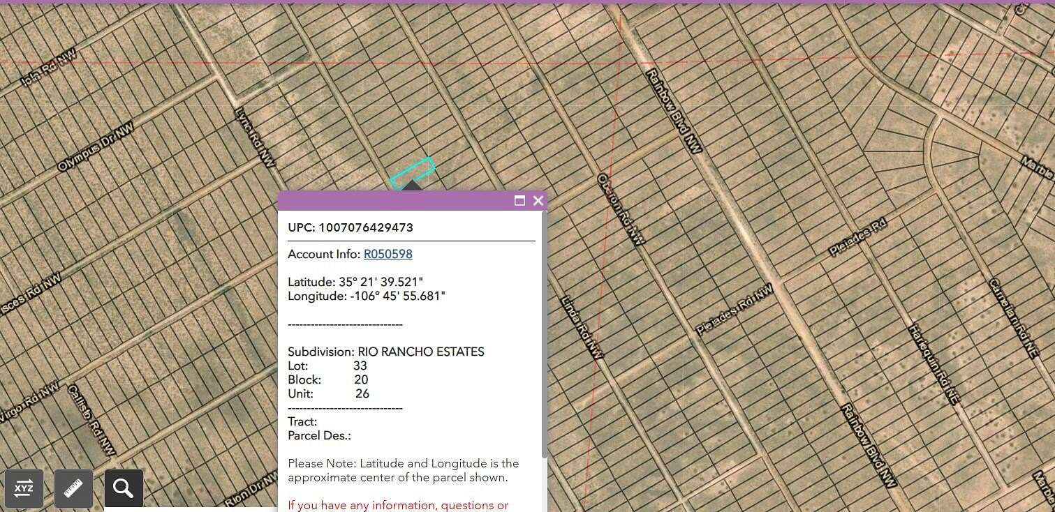 0.5 Acres of Land for Sale in Rio Rancho, New Mexico