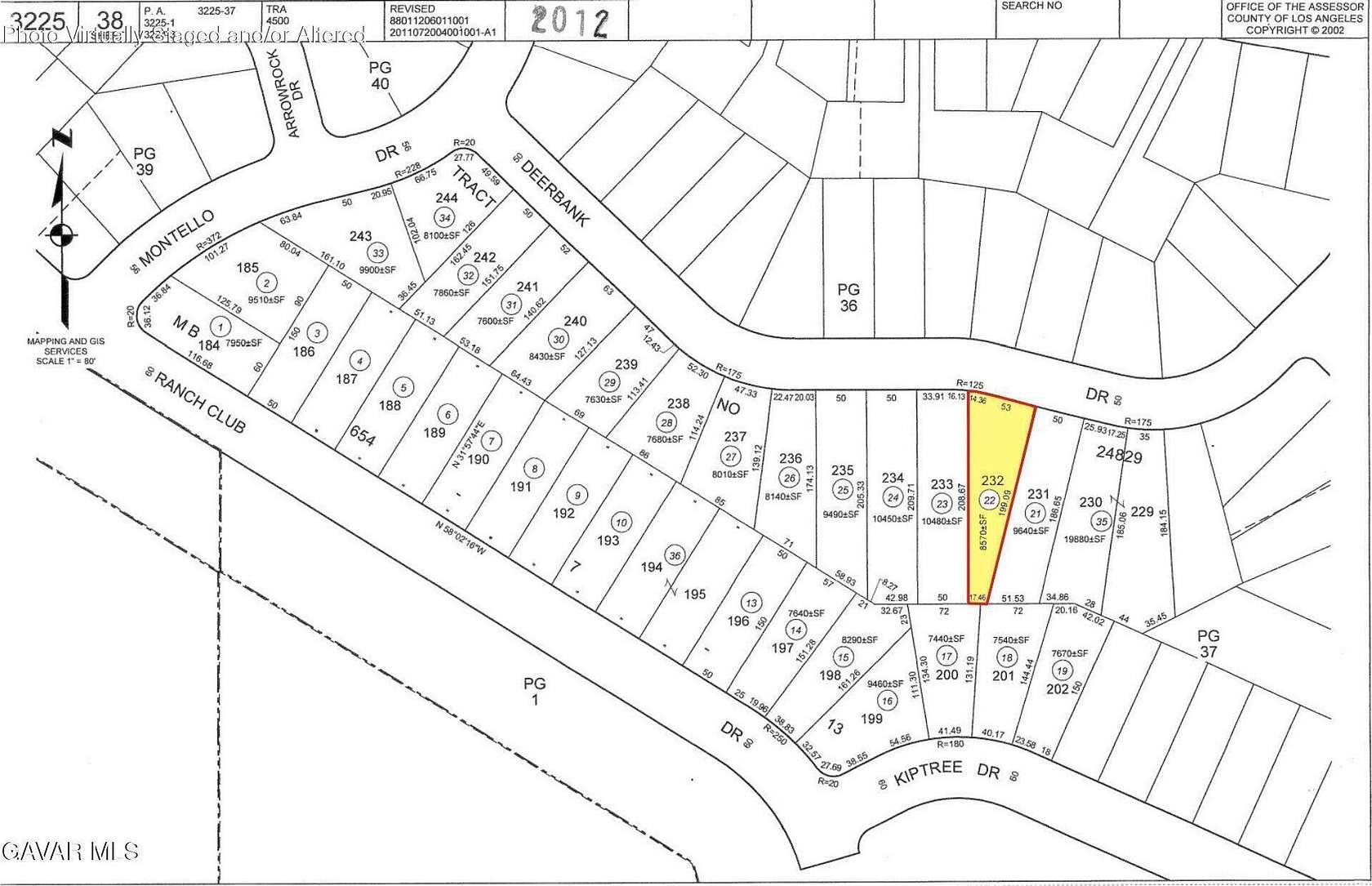 0.2 Acres of Land for Sale in Lake Hughes, California