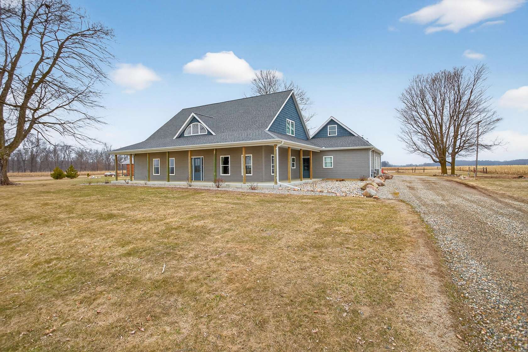 10 Acres of Land with Home for Sale in Horton, Michigan