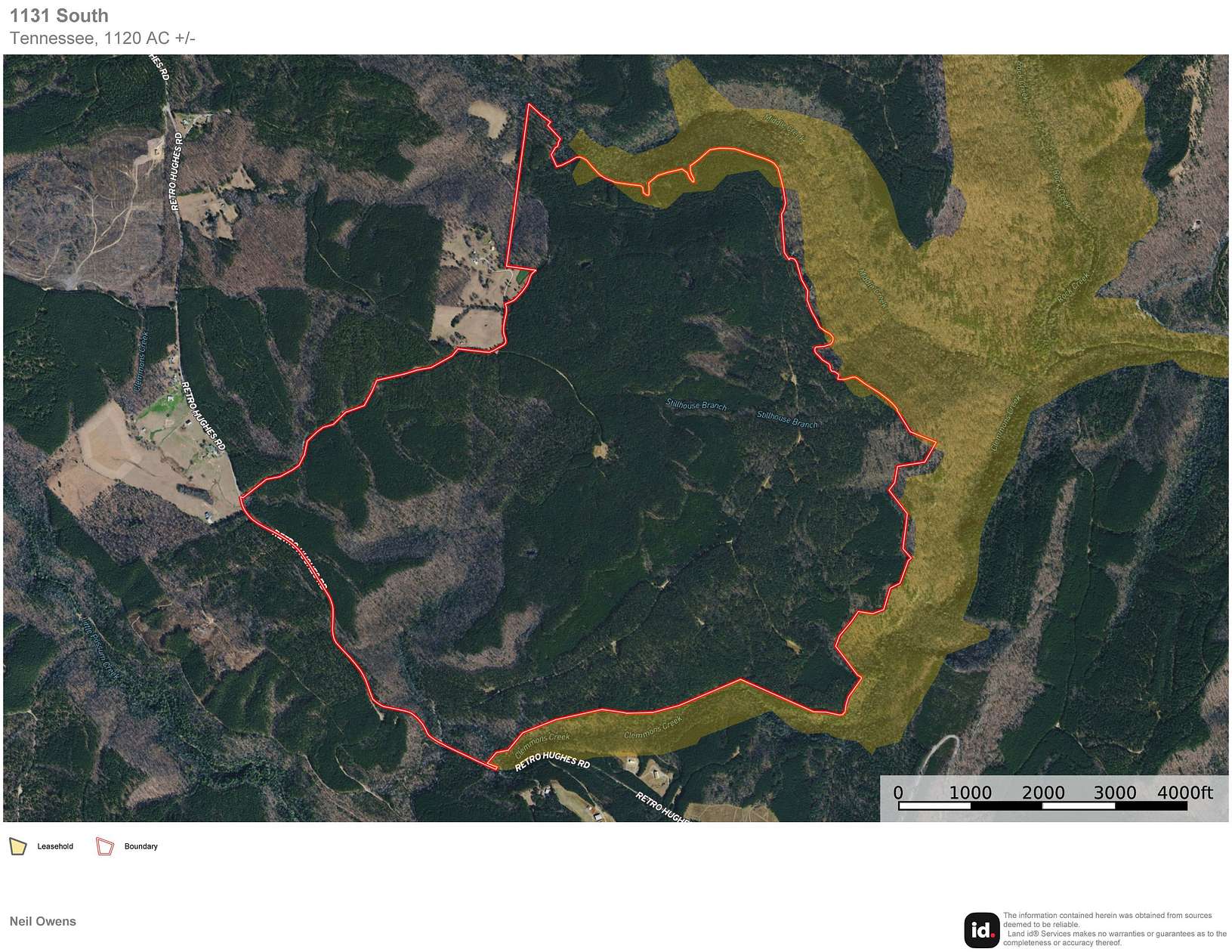 1,124 Acres of Recreational Land for Sale in Bakewell, Tennessee