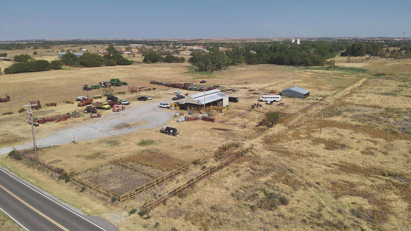 145 Acres of Improved Agricultural Land for Auction in Carnegie, Oklahoma