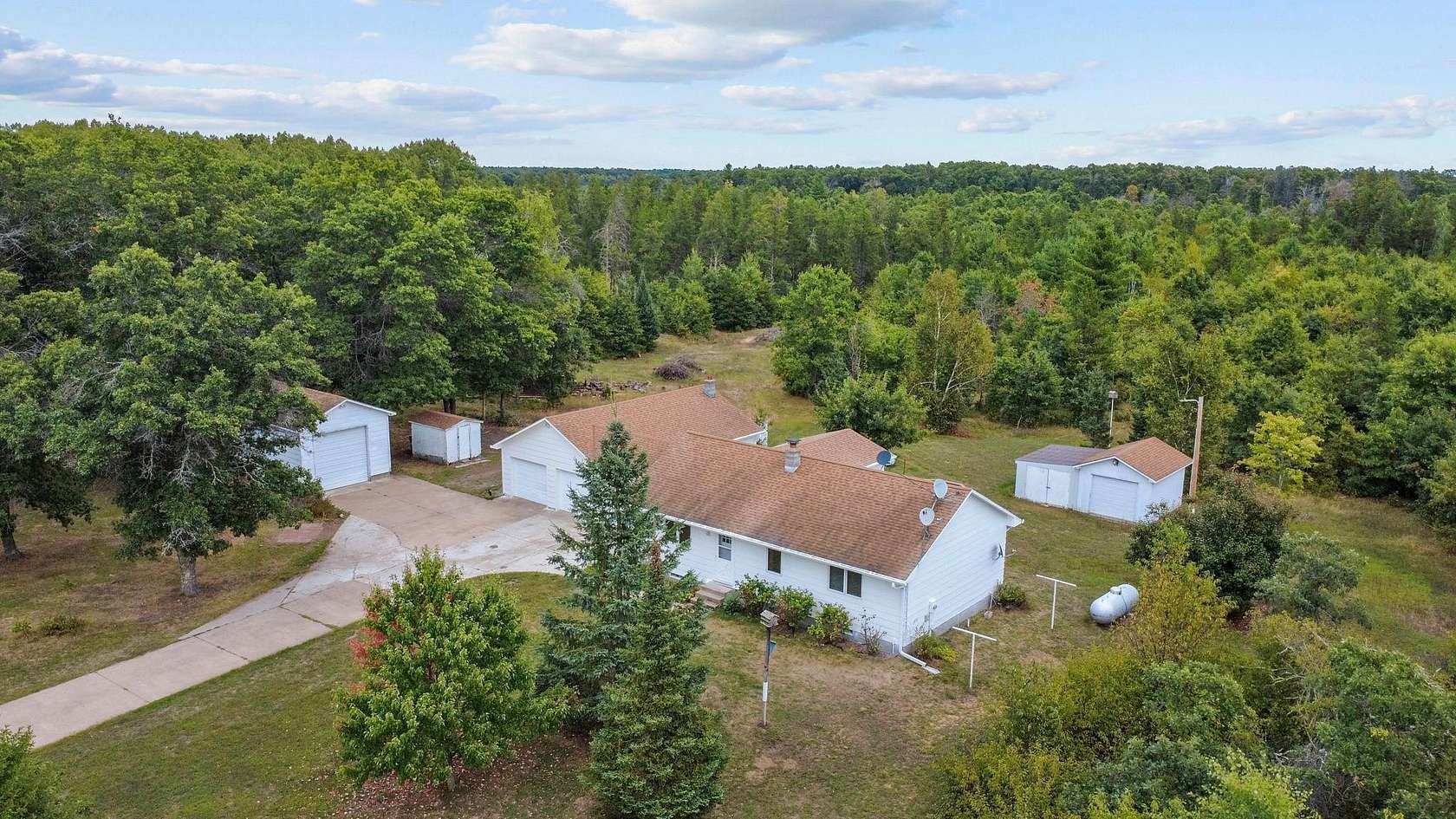 5.1 Acres of Land with Home for Sale in Danbury, Wisconsin