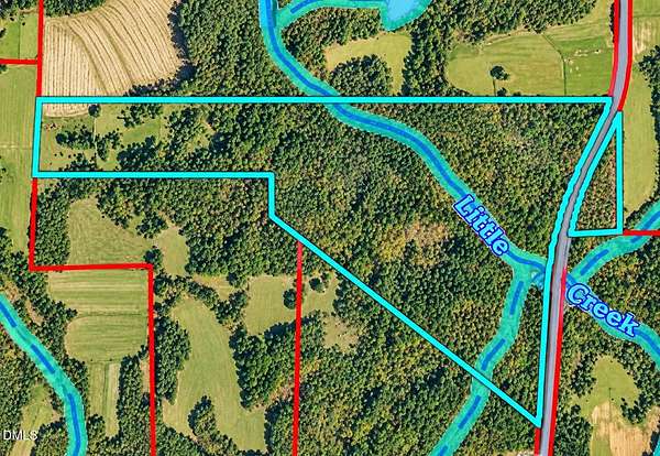 57 Acres of Recreational & Residential Land for Sale in Roxboro, North Carolina