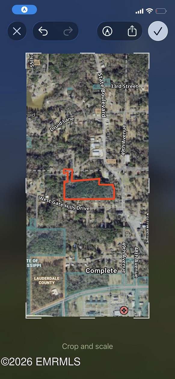 11 Acres of Land for Sale in Meridian, Mississippi