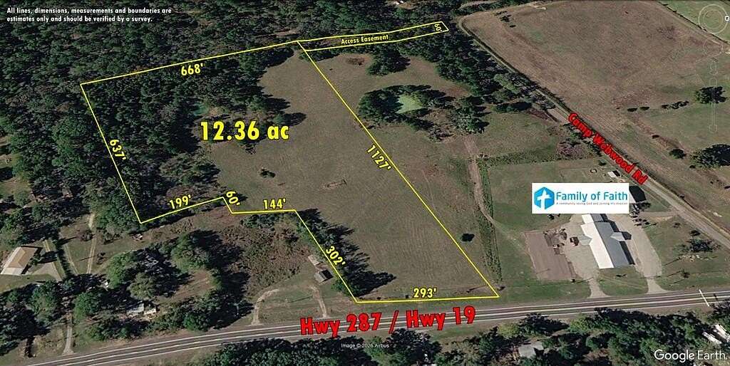 12.4 Acres of Mixed-Use Land for Sale in Elkhart, Texas