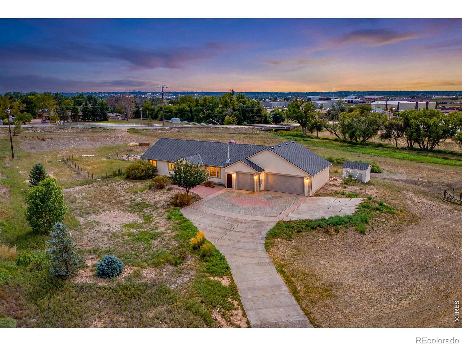 3.52 Acres of Land with Home for Sale in Greeley, Colorado