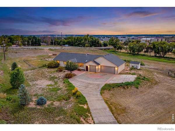 3.52 Acres of Land with Home for Sale in Greeley, Colorado