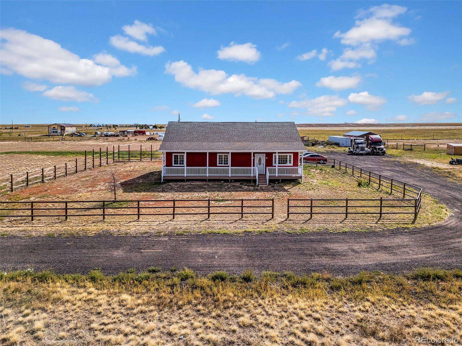 38.6 Acres of Agricultural Land with Home for Sale in Bennett, Colorado