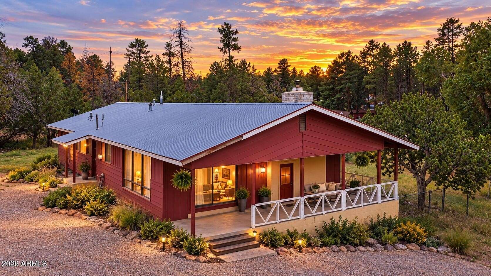 5.47 Acres of Land with Home for Sale in Overgaard, Arizona