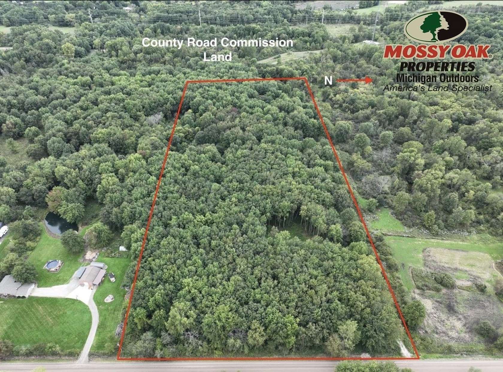 17 Acres of Recreational Land for Sale in Goodrich, Michigan