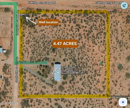 4.47 Acres of Land with Home for Sale in Tucson, Arizona