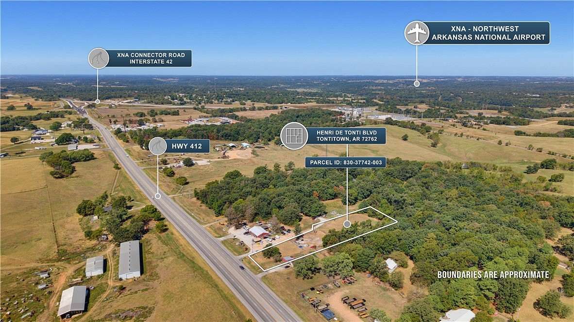 1.8 Acres of Commercial Land for Sale in Tontitown, Arkansas