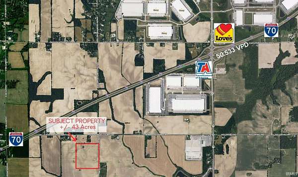 43.3 Acres of Land for Sale in Monrovia, Indiana