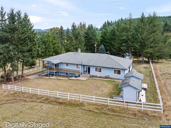 5.58 Acres of Land with Home for Sale in Scio, Oregon