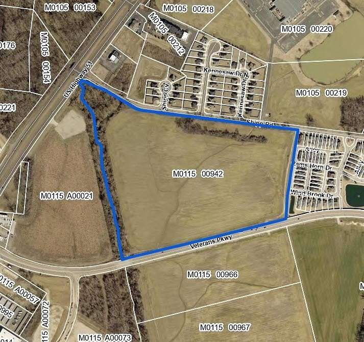 45.1 Acres of Commercial Land for Sale in Millington, Tennessee