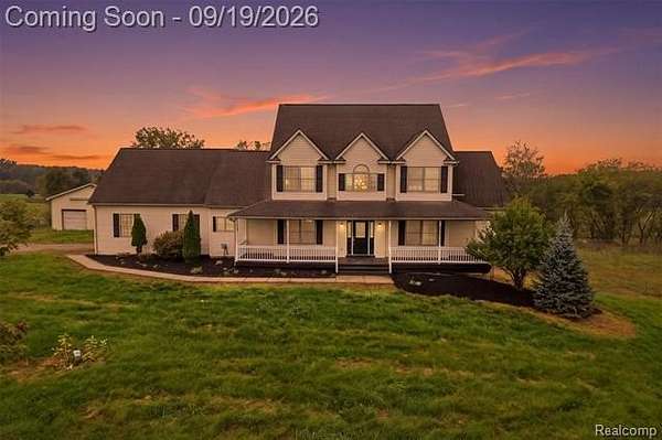 9 Acres of Land with Home for Sale in Marion Township, Michigan
