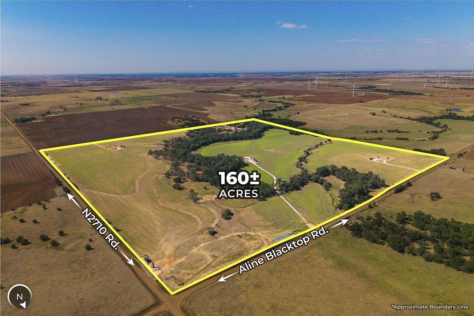 160 Acres of Land for Auction in Goltry, Oklahoma