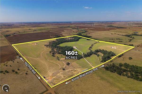 160 Acres of Land for Auction in Goltry, Oklahoma