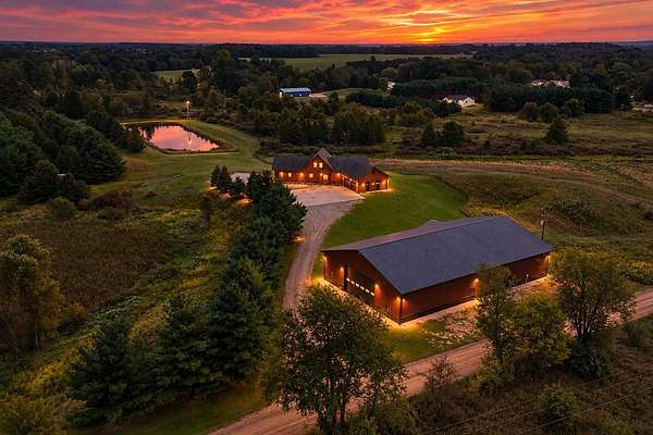 10 Acres of Recreational Land with Home for Sale in Hubbardston, Michigan