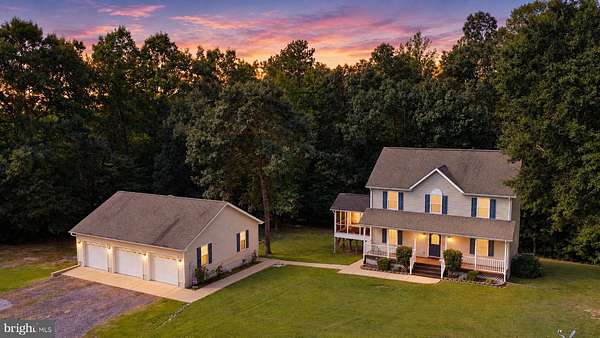 8.43 Acres of Land with Home for Sale in King George, Virginia