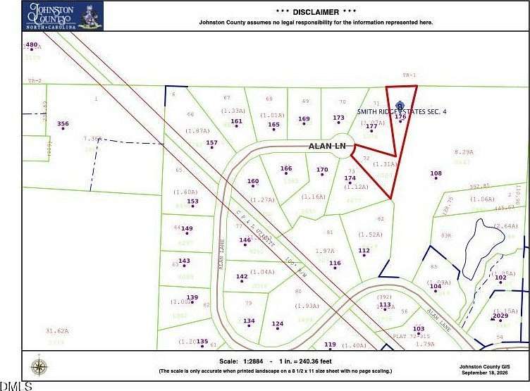 1.35 Acres of Residential Land for Sale in Clayton, North Carolina