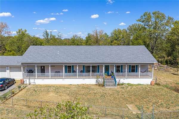 6.74 Acres of Land with Home for Sale in Muldrow, Oklahoma