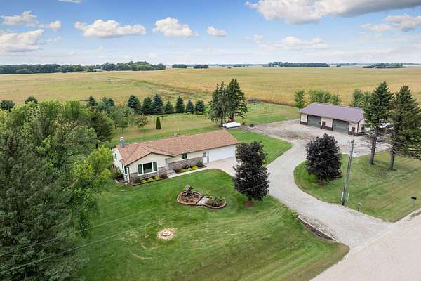 2.88 Acres of Land with Home for Sale in Claremont, Minnesota