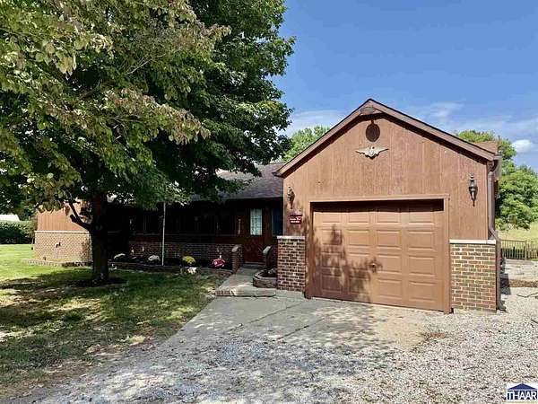 9.59 Acres of Land with Home for Sale in West Terre Haute, Indiana