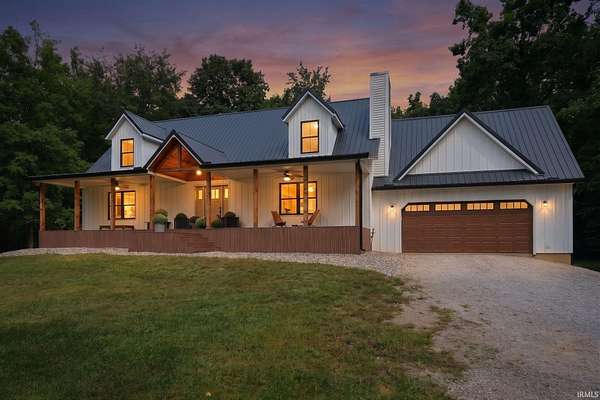 11.6 Acres of Land with Home for Auction in Roann, Indiana