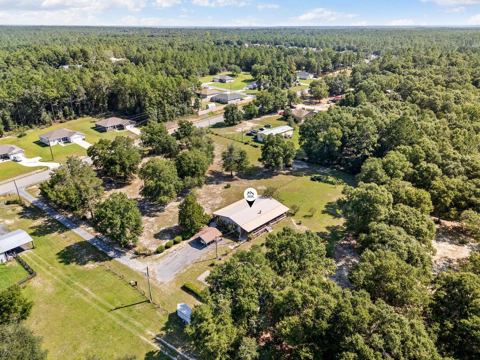 2.6 Acres of Land with Home for Sale in Crestview, Florida
