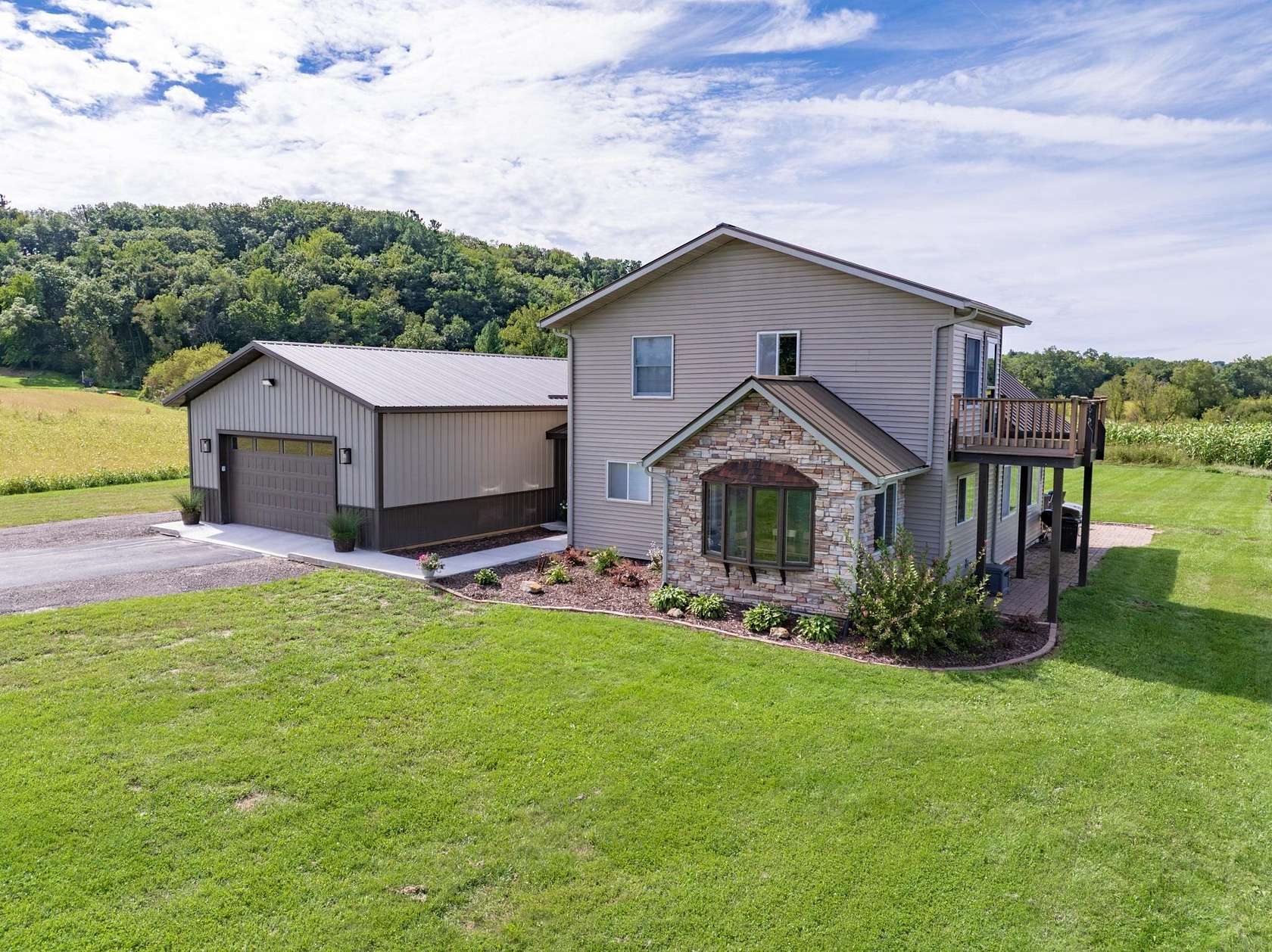 9.4 Acres of Land with Home for Sale in Mauston, Wisconsin
