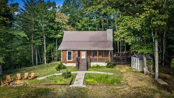7.62 Acres of Land with Home for Sale in Cherry Log, Georgia