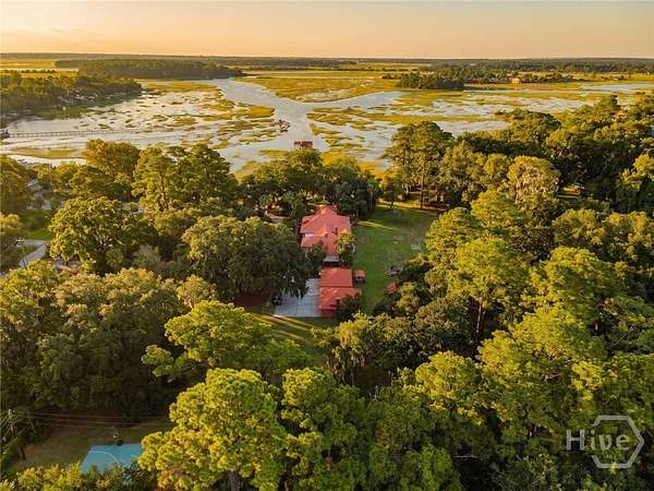 14.3 Acres of Recreational Land with Home for Sale in Savannah, Georgia