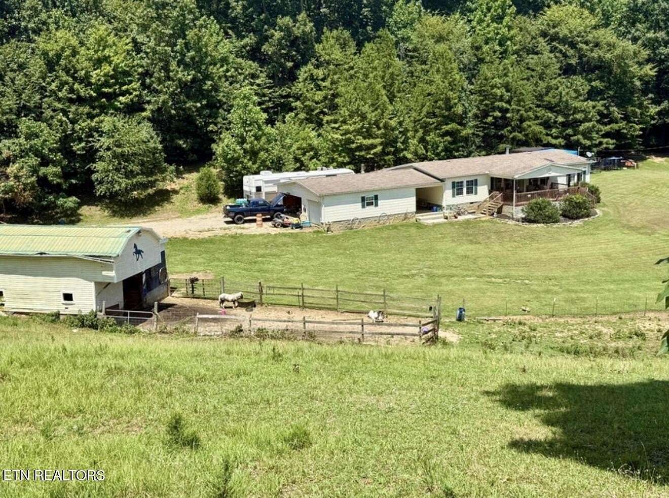 3 Acres of Land with Home for Sale in Dandridge, Tennessee