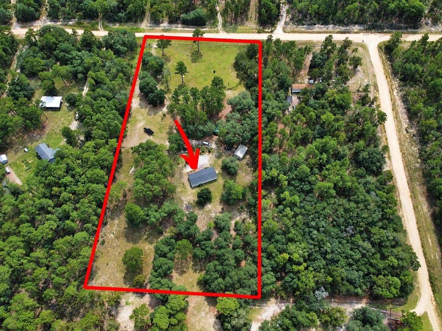 5 Acres of Land with Home for Sale in Hawthorne, Florida