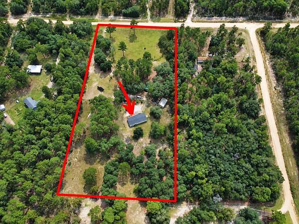 5 Acres of Land with Home for Sale in Hawthorne, Florida