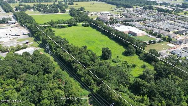 13.5 Acres of Commercial Land for Sale in Carencro, Louisiana