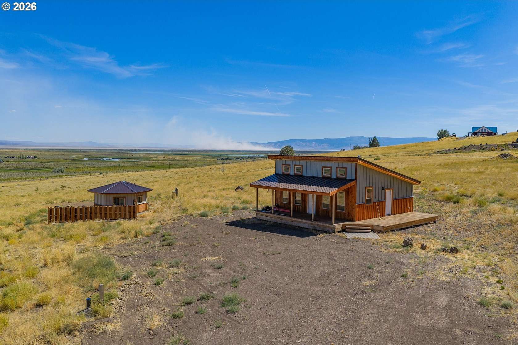 2.5 Acres of Land with Home for Sale in Summer Lake, Oregon