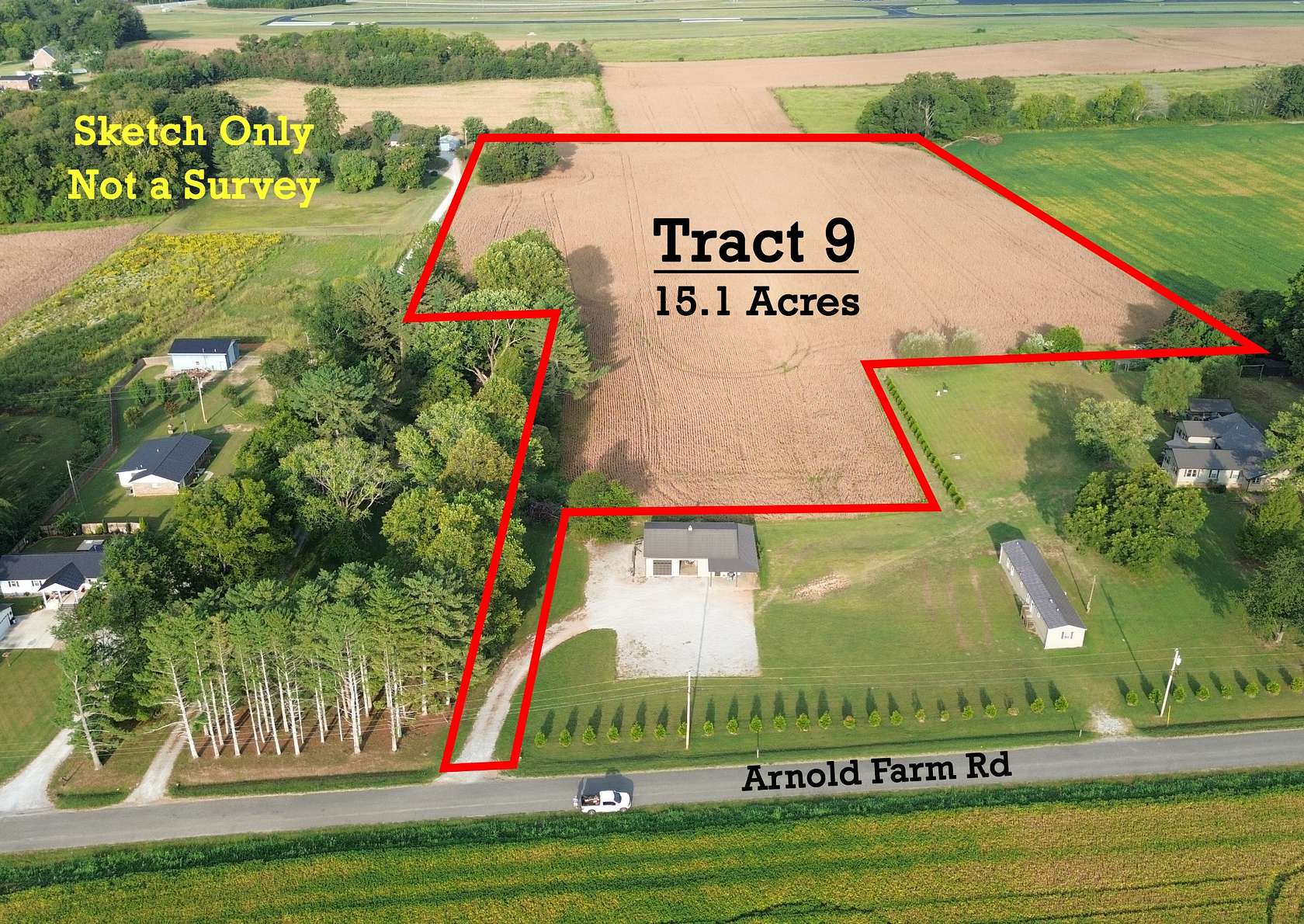 15.1 Acres of Agricultural Land for Auction in Winchester, Tennessee