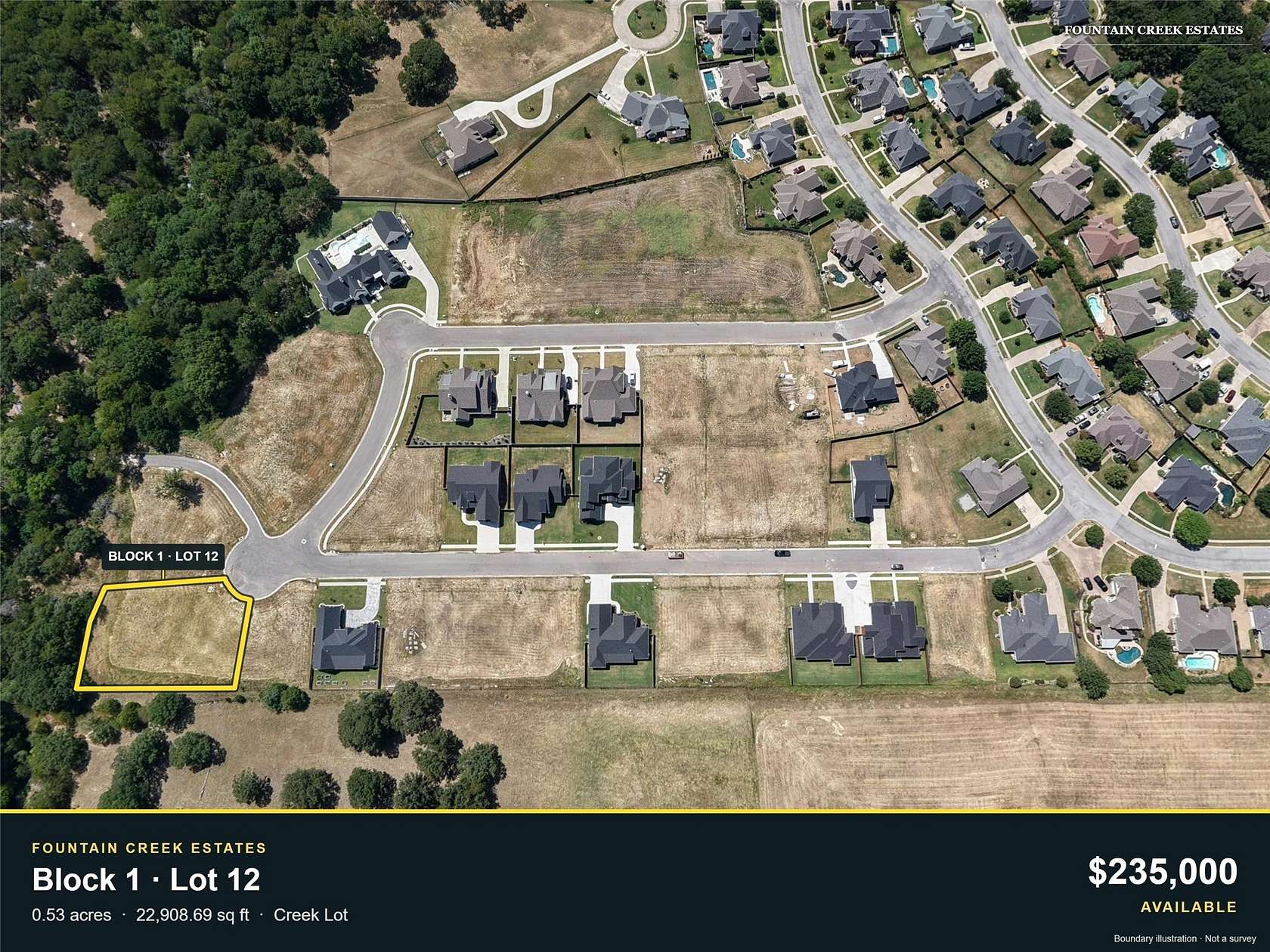 0.53 Acres of Residential Land for Sale in Pottsboro, Texas