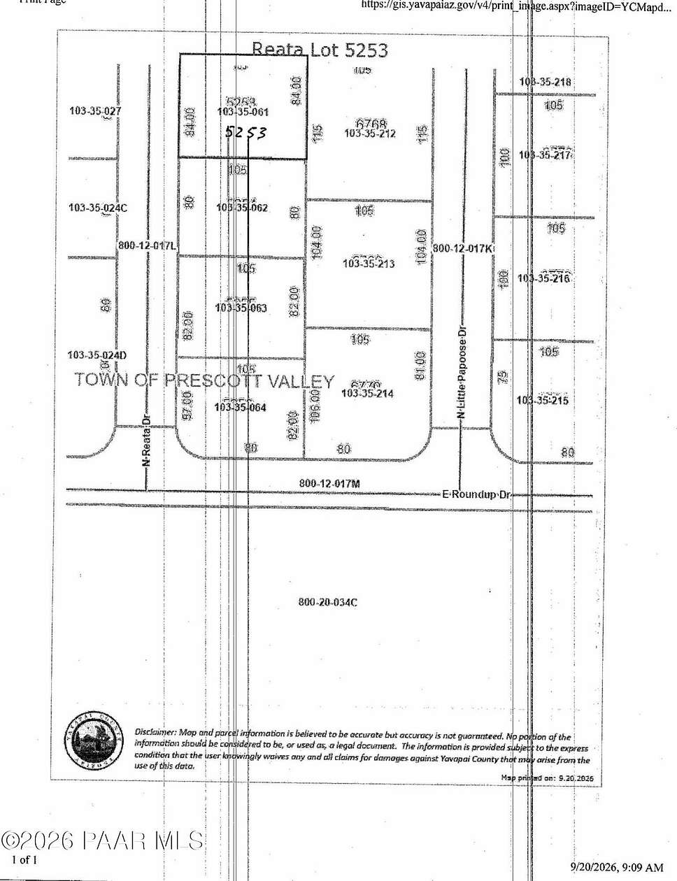0.2 Acres of Residential Land for Sale in Prescott Valley, Arizona
